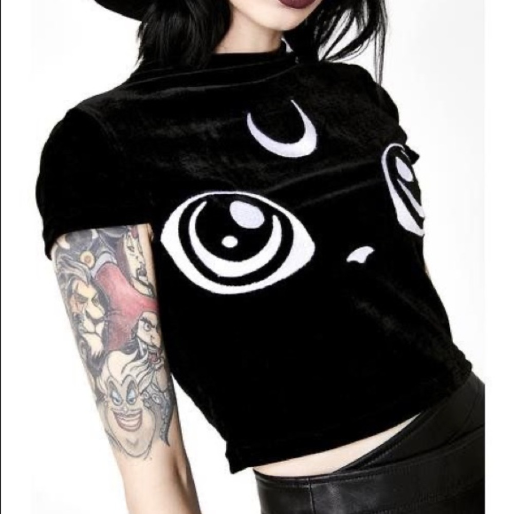 Dolls Kill Meowlogical Crop Top